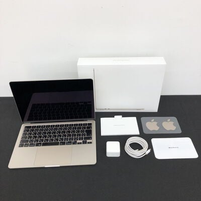 【長野稲里店】中古  Apple MacBook Air 2022 （13.6インチ/M2 8CPU 10GPU/8GB/512GB/スターライト） MLY23J/A 4640001998 