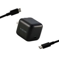 エレコム  ACDC-PD12565BK (USB Power Delivery 65W AC充電器 C-Cケーブル付属/1.5ｍ) 