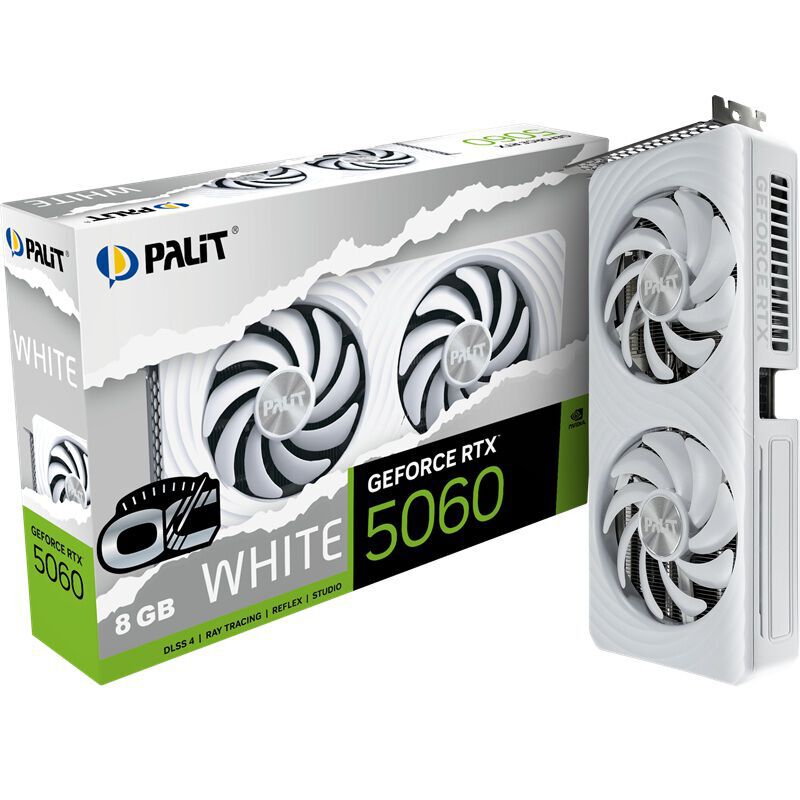 Palit NE75060U19P1-GB2063M (GeForce RTX 5060 WHITE OC 8GB