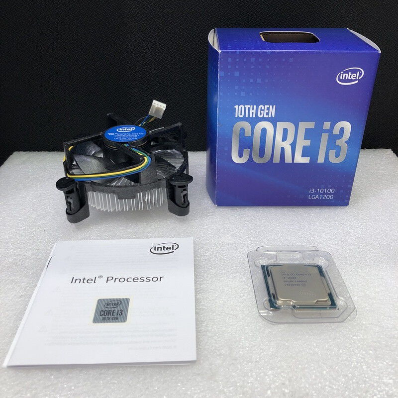Intel Core i3 10100 CPU 中古 10th Gen Intel Core i3-10100F LGA 1200 CPU Processor 4-Core