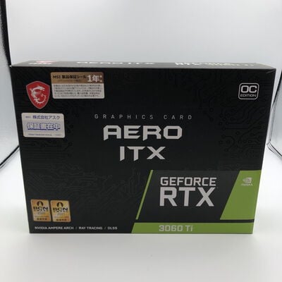 【甲府飯田店】中古  MSI GeForce RTX 3060 Ti AERO ITX 8G OC LHR (RTX3060Ti 8GB) 4720003178 