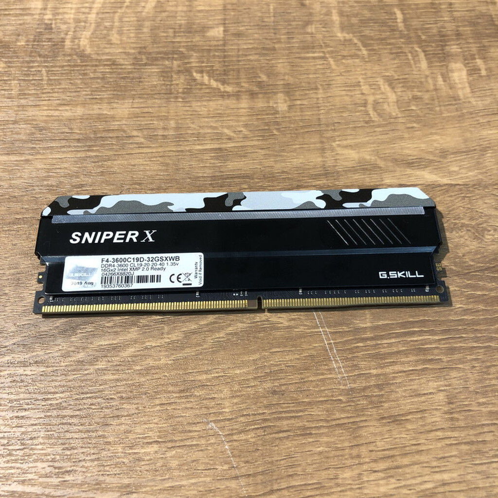 中古 G.Skill F4-3600C19D-32GSXWB(DDR4 PC4-28800 16GB) 4740001223 中古 G.Skill F4-3600C19D-32GSXWB(DDR4 PC4-28800 16GB) 4740001223