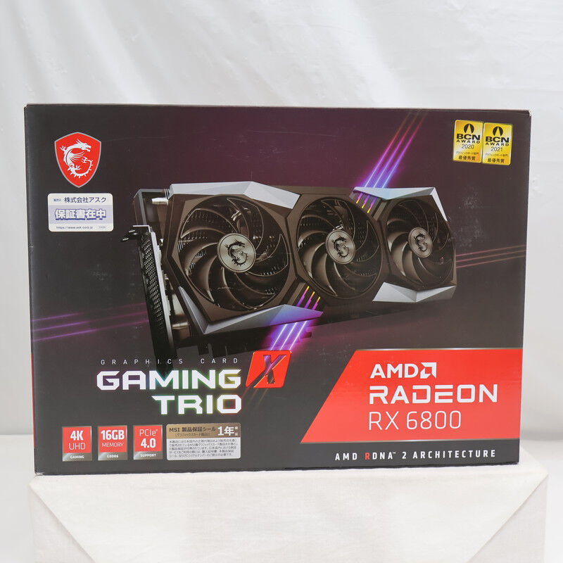 中古 MSI Radeon RX 6800 GAMING X TRIO 16G（RX6800 16GB