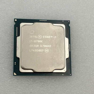 【新潟店】中古  INTEL Core i7 8700K (1151/3.70GHz/12M/C6/T12) 136197 