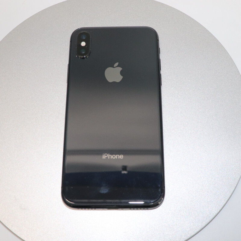 中古 【SIMロック解除済み】【au】 iPhoneX 64GB (スペース