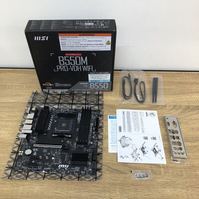 【津ラッツ店】中古  MSI B550M PRO-VDH WIFI (B550 AM4 mATX DDR4) 142922 