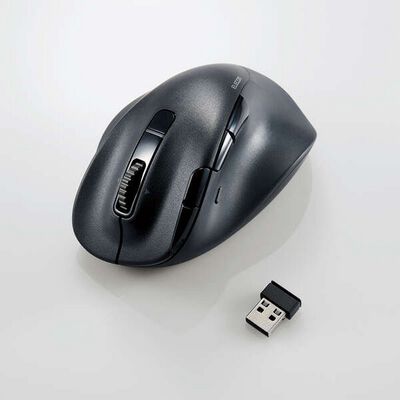 エレコム  M-XGL50MBSKBK (静音 充電式 Bluetooth5.0マウス &ldquo;EX-G&rdquo; 8ボタン Lサイズ ブラック) 