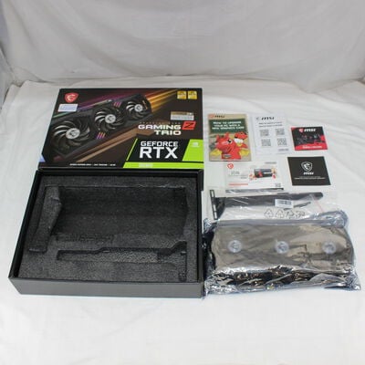 【通販センター】中古  MSI GeForce RTX 3080 GAMING Z TRIO 12G LHR（RTX3080 12GB） 3480034468 