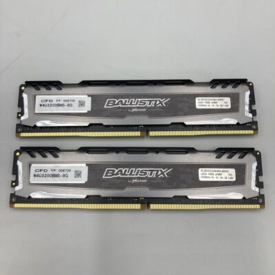 【熊本浜線店】中古  8GB 2枚組(合計16GB) PC4-25600/DDR4-3200 デスクトップ用 190923 