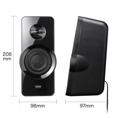 サンワサプライ  MM-SPL19UBK (ハイパワーUSB電源スピーカー) 