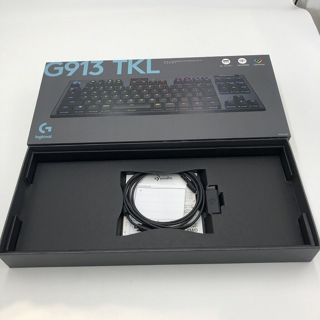 中古 ﾛｼﾞｸｰﾙ G913-TKL-CKBK (無線 RGB ｹﾞｰﾐﾝｸﾞｷｰﾎﾞｰﾄﾞ