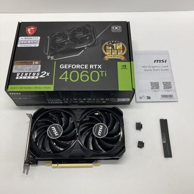 【神戸・三宮店】中古  MSI GeForce RTX 4060 Ti VENTUS 2X BLACK 8G OC?(RTX4060Ti 8GB) 158559 