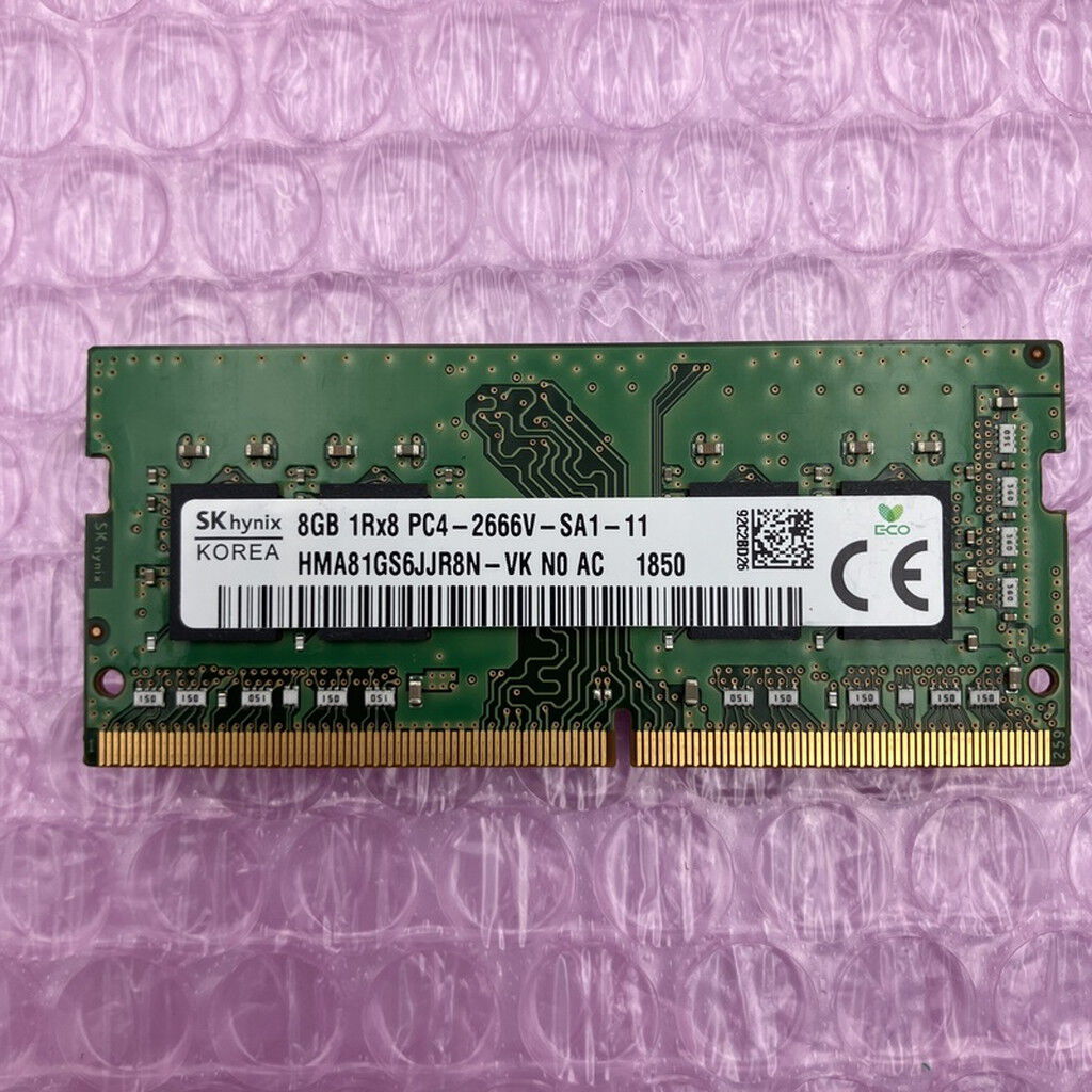中古 PC4-21300 8GB ノート用(DDR4-2666) 150695 （374401