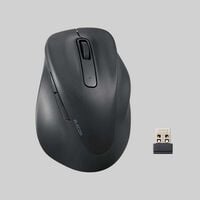 エレコム  M-XGM30DBSKBK (静音 2.4GHz無線マウス "EX-G"5ボタン Mサイズ ブラック) 