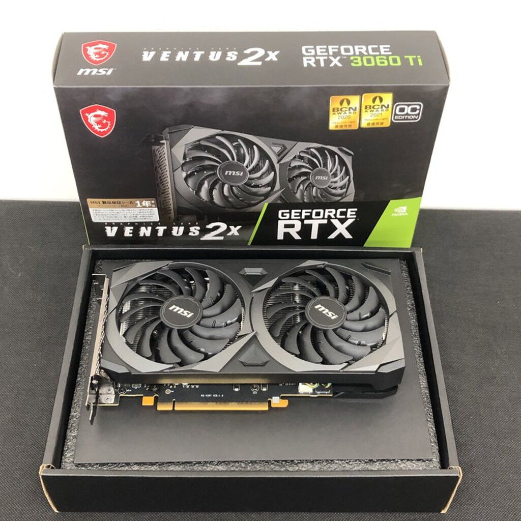 中古 【LHR版】MSI GeForce RTX 3060 Ti VENTUS 2X OC (RTX3060Ti 8GB