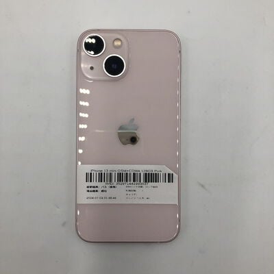 【盛岡都南店】中古  【国内版SIMフリー】Apple iPhone13 mini 5.4インチ 128GB (ピンク) MLJF3J/A 147393 