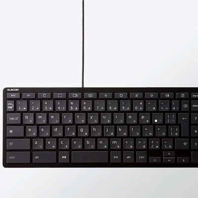 エレコム  TK-CB01UPKBK (WWCB認証 抗菌 有線キーボード) 