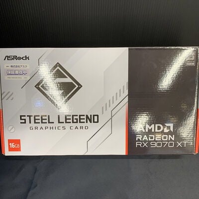 【横浜駅前店】中古  ASRock RX9070XT SL 16G Steel Legend 16GB (RX9070XT 16G) 176937 
