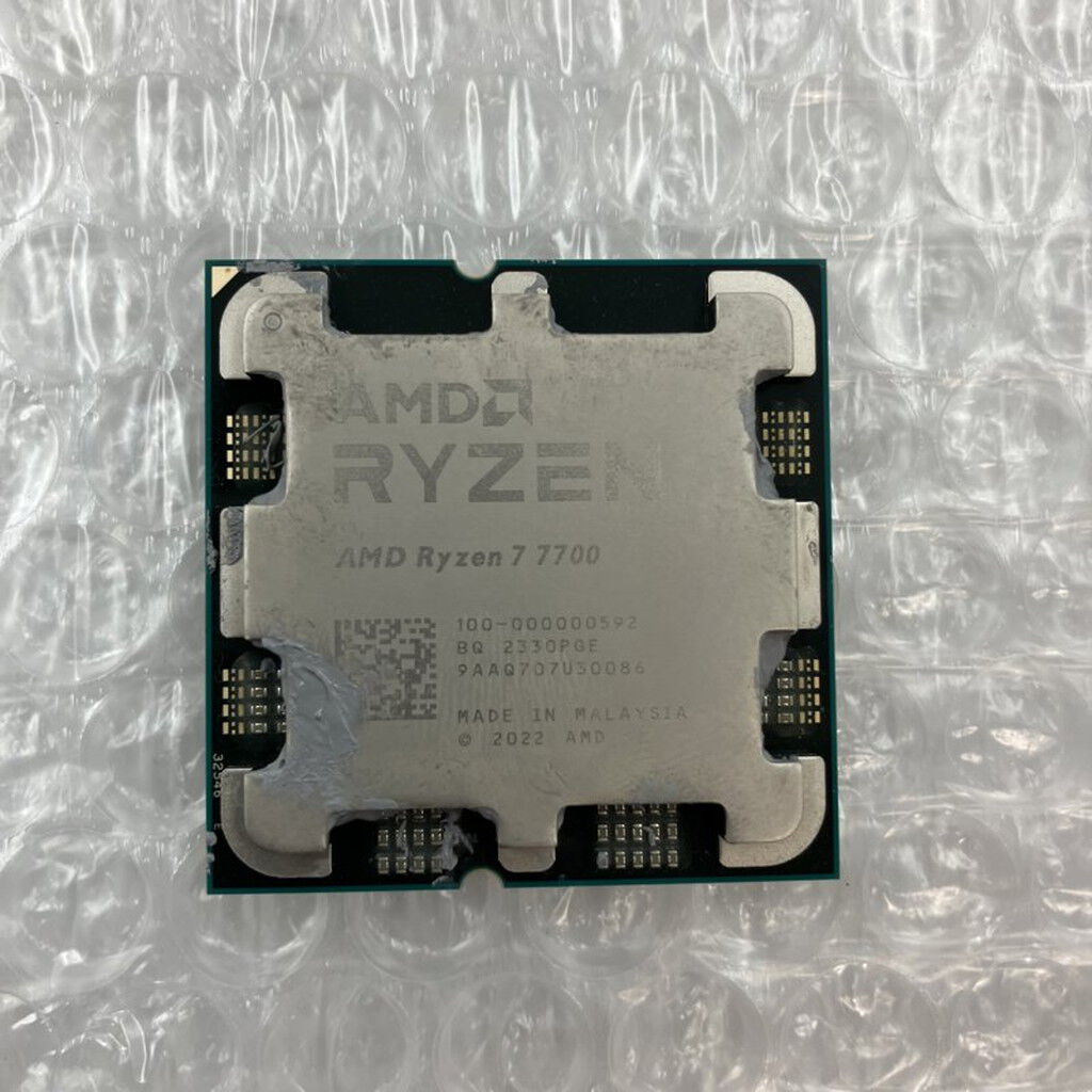 中古 AMD Ryzen 7 7700 (AM5/3.8GHz/40M/C8/T16/65W) 154483 （379638