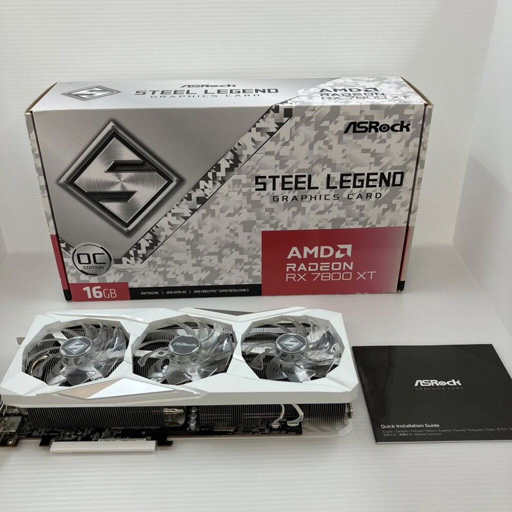 中古 ASRock RX7800XT SL 16GO(RX7800XT Steel Legend OC) 3410014195