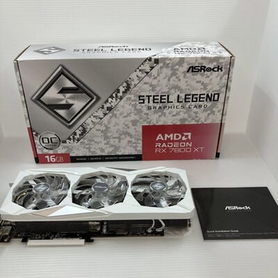 【秋葉原本店】中古  ASRock RX7800XT SL 16GO(RX7800XT Steel Legend OC) 3410014195 