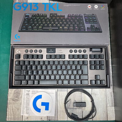 【広島店】中古  ﾛｼﾞｸｰﾙ G913-TKL-LNBK (無線 RGB ｹﾞｰﾐﾝｸﾞｷｰﾎﾞｰﾄﾞ) 183184 