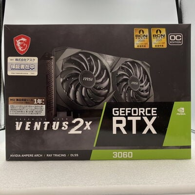 【新潟店】中古  MSI GeForce RTX 3060 VENTUS 2X 12G OC (RTX3060 12GB) 144777 