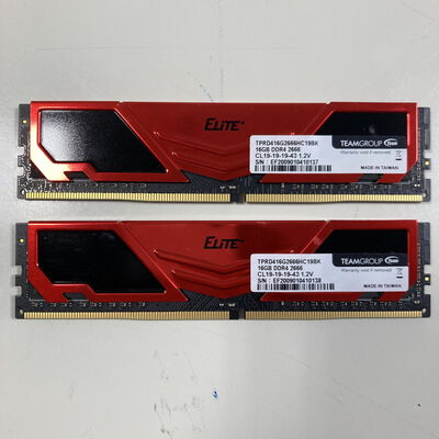 【大宮店】中古  16GB 2枚組(合計32GB) PC4-21300/DDR4-2666 デスクトップ用 190916 