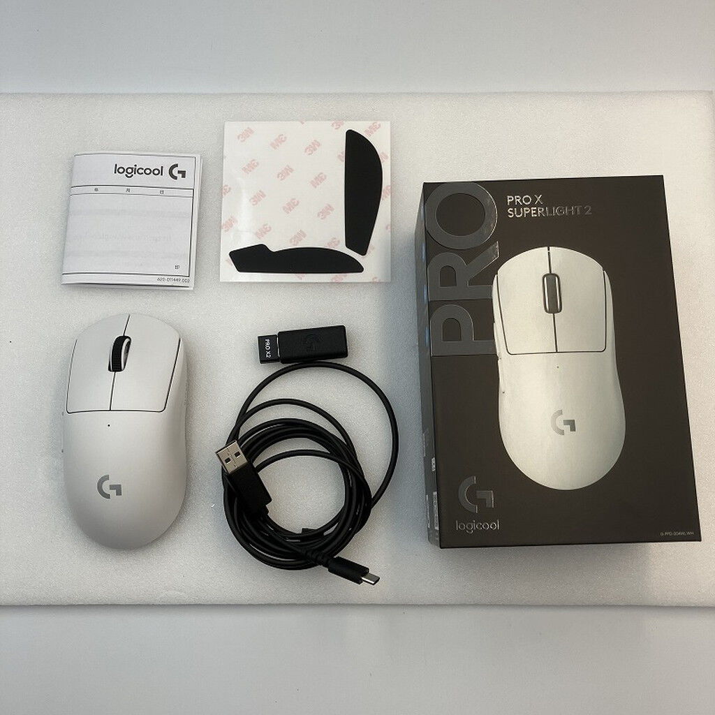Logicool G PRO X SUPERLIGHT2 ゲーミングマウス 中古 中古 Logicool PRO X SUPERLIGHT 2 G-PPD-004WL-WH (ホワイト