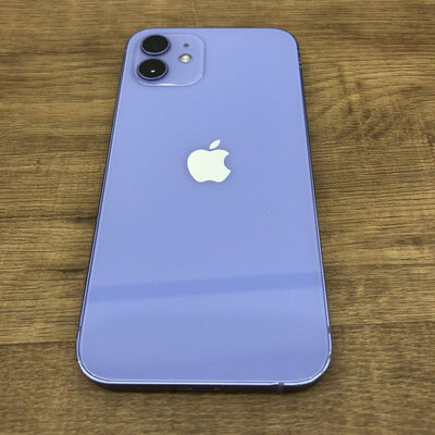 【宇都宮鶴田店】中古  【SIMロック解除済み】【SoftBank】Apple iPhone12 6.1インチ 64GB (パープル)  MJNH3J/A 155814 