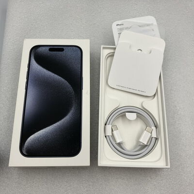 【新潟店】中古  【国内版SIMフリー】Apple iPhone15 Pro 6.1インチ 128GB ブルーチタニウム MTUA3J/A 161198 