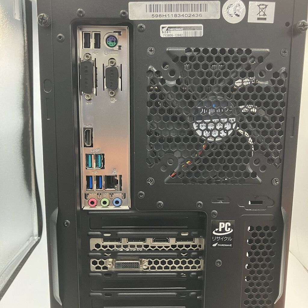 中古 THIRDWAVE GALLERIA XV (i7 8700/16GB/SSD500GB/HDD2TB/GTX1070Ti