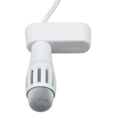 GRAPHT  Compact-Mic XLR Streamer Edition White (GRT079-WHT-ONE) 