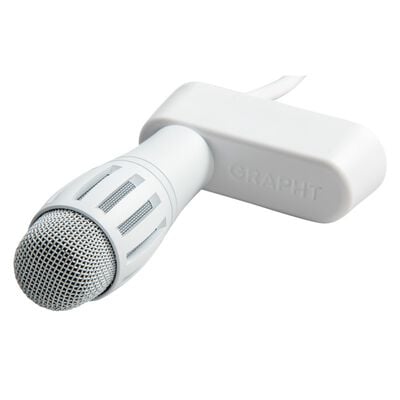 GRAPHT  Compact-Mic XLR Streamer Edition White (GRT079-WHT-ONE) 