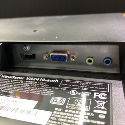 【甲府飯田店】中古  Viewsonic VA2419-SMH-7 (23.8”W 1A1H 5ms IPS) 182907 