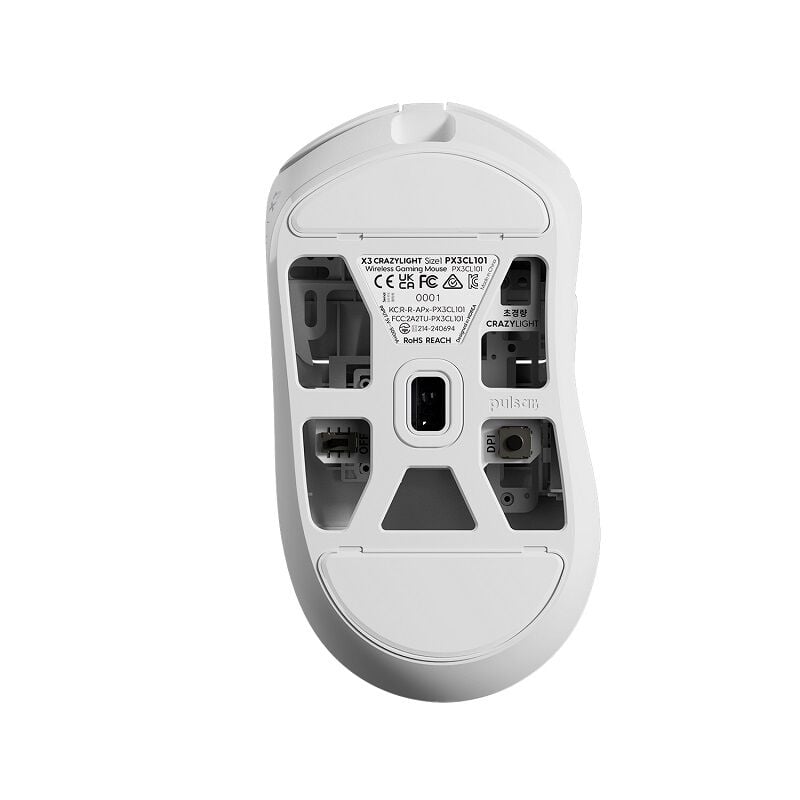 pulsar X3 CrazyLight mini ホワイト Pulsar X3 CrazyLight Mini Uyuni White (PX3RCL102) ｜ パソコン通販