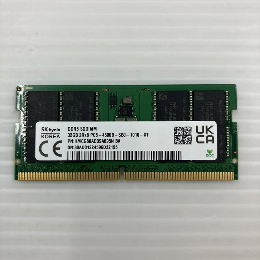中古 PC5-38400 32GB ノート用(DDR5-4800) 158770 （367651