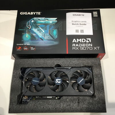 【松山環状枝松店】中古  GIGABYTE GV-R9070XTGAMING OC-16GD (RX9070XT 16G) 176942 