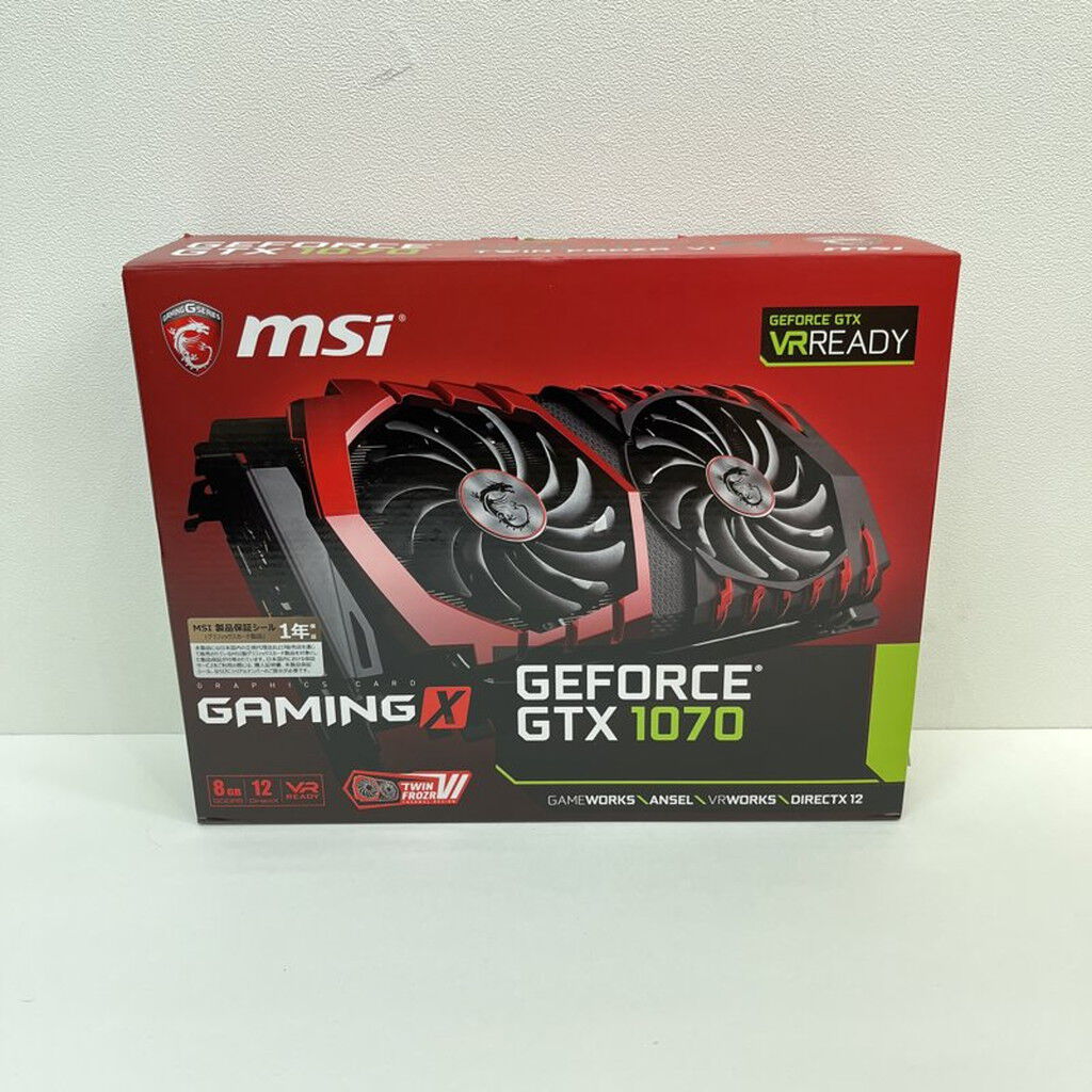 中古 MSI GeForce GTX 1070 Gaming X 8GB 4990001657 （395551