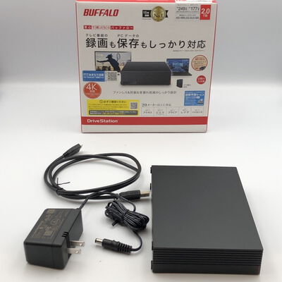 【甲府飯田店】中古  BUFFALO HD-NRLD2.0U3-BA(USB3.1 外付HDD 2TB 黒) 4720003012 