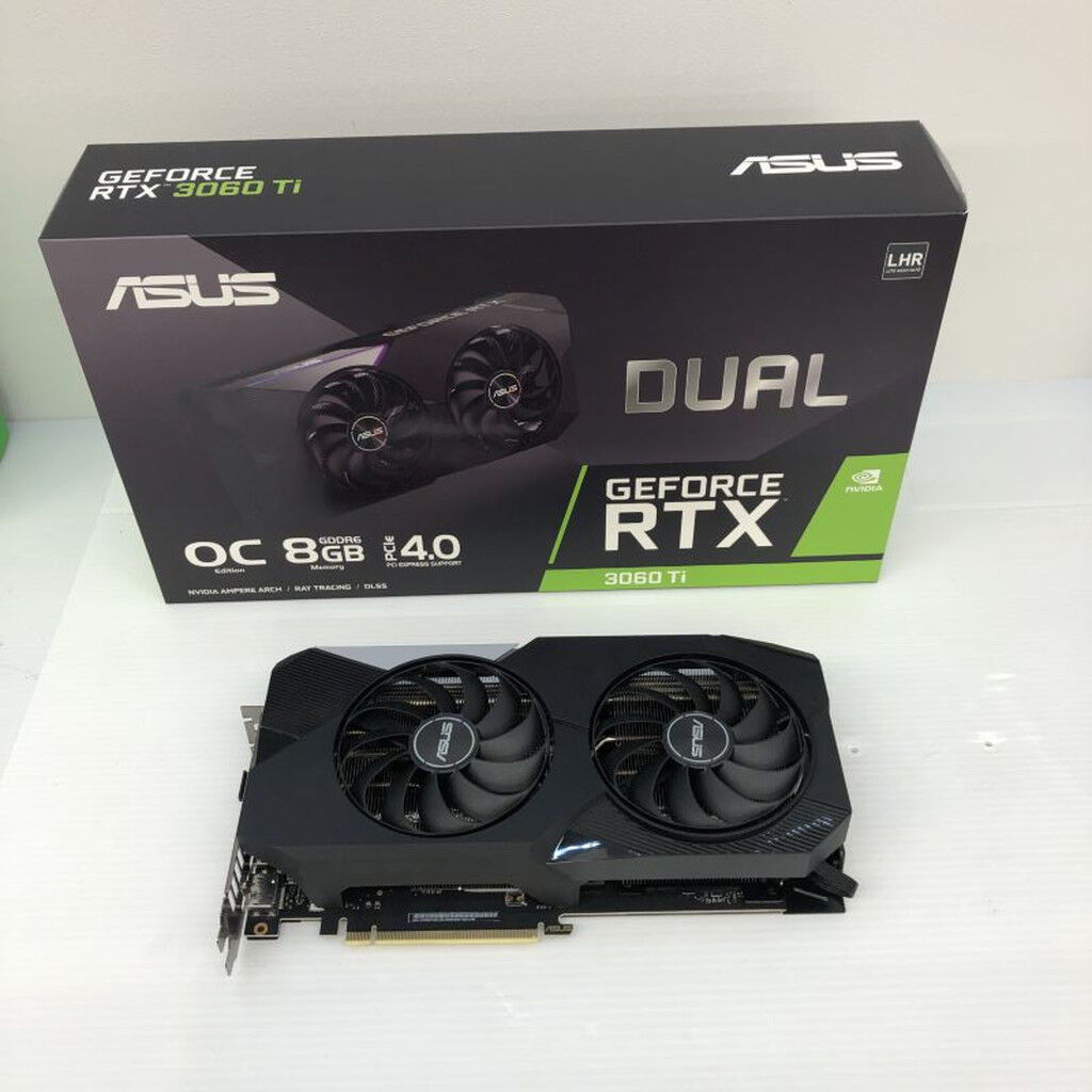 ASUS DUAL-RTX3060TI-O8G-V2　（箱、保証書無し） Amazon | ASUS Dual NVIDIA GeForce RTX 3060 Ti White OCエディション