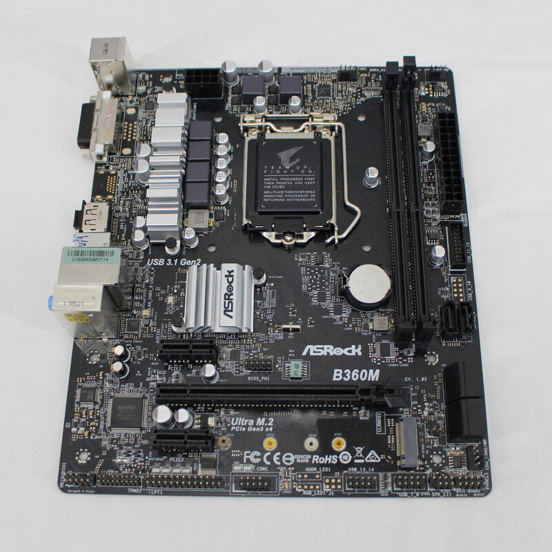 マザーボード 真新しい ASRock B360M LGA1151 8／9世代 ㊻