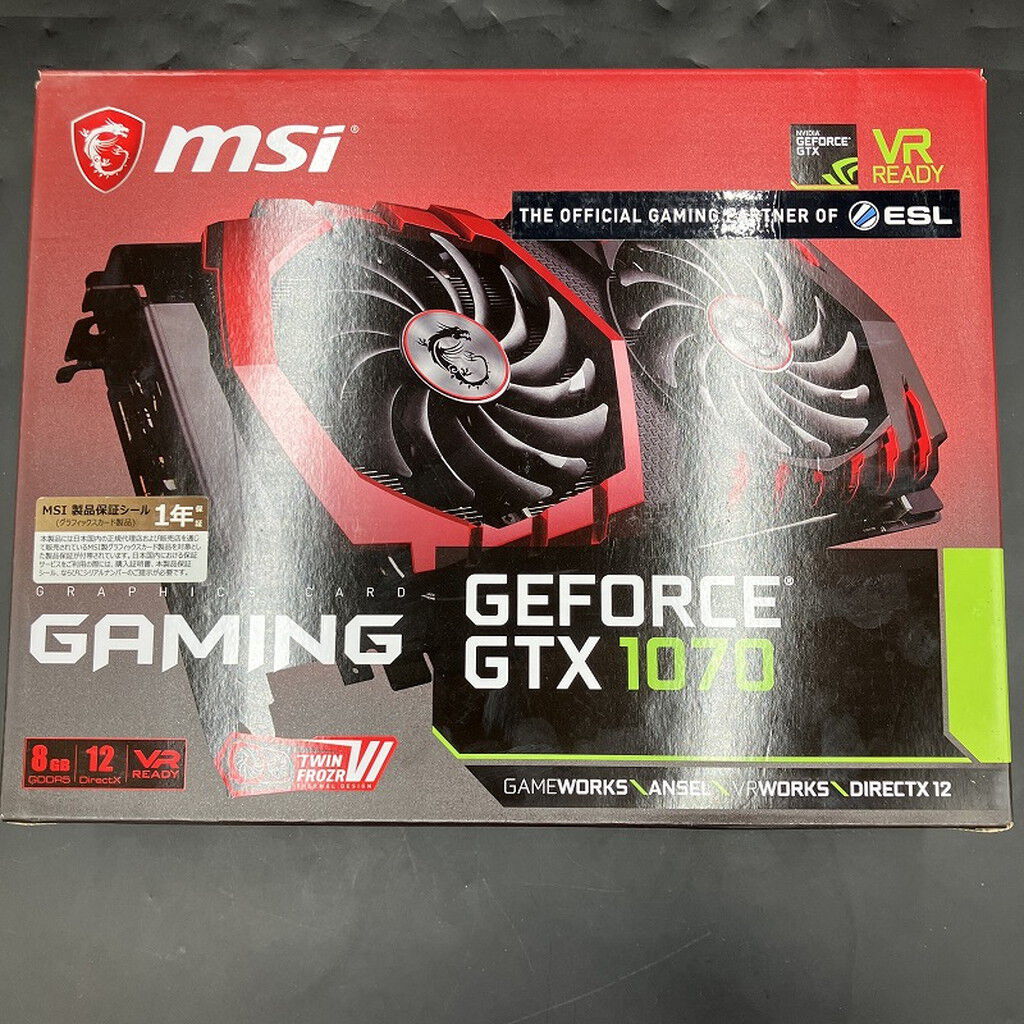 中古 MSI_GTX1070_GAMING_8GB 5370000794 （330902） ｜ パソコン通販