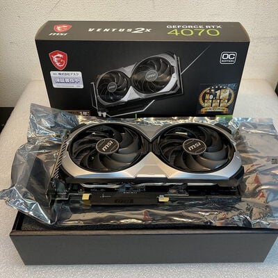 【京都店】中古  MSI GeForce RTX 4070 VENTUS 2X E 12G OC (RTX4070 12GB) 3180006206 