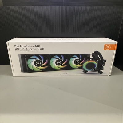 【座間相武台】中古  EKWB CR360 Lux D-RGB(360mm ARGB 水 BK) 4510002098 
