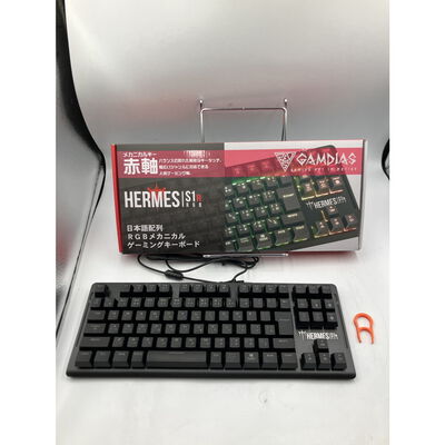【座間相武台】中古  GAMDIAS HERMES S1R RGB[ゲーミングキーボード] 4510002558 