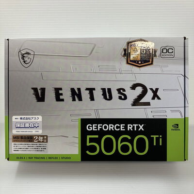【秋葉原本店】中古  MSI GeForce RTX 5060 Ti 16G VENTUS 2X OC WHITE PLUS (RTX5060Ti 16G) 3410014584 
