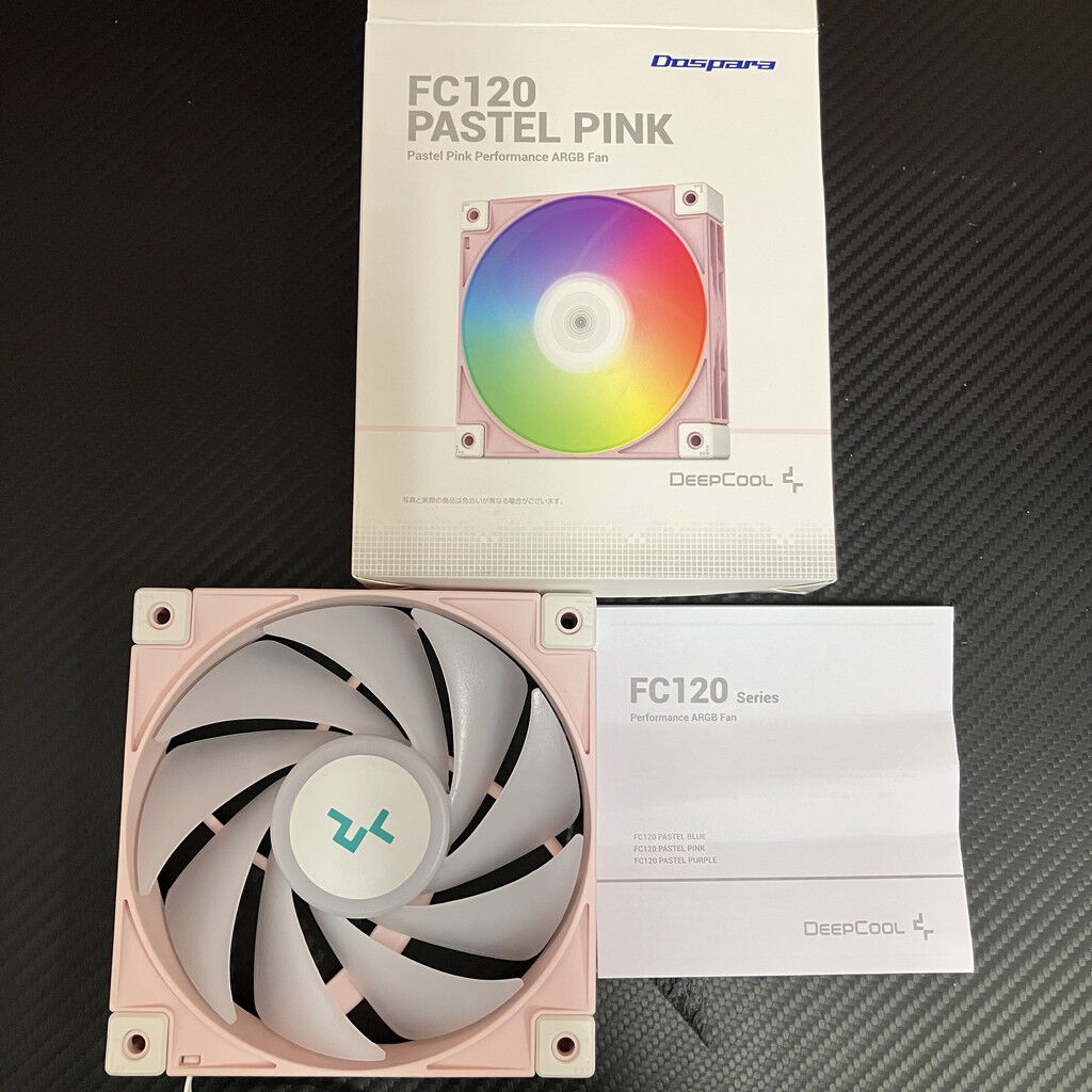 中古 DEEPCOOL FC120 PASTEL PINK(120mm PWM ARGB) 5070001387