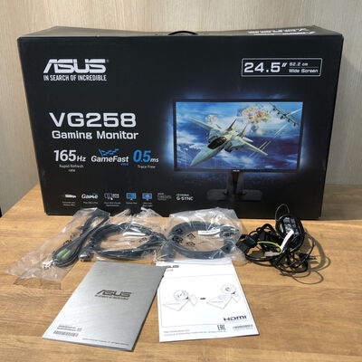 【姫路店】中古  ASUS VG258QR-G(24.5"W 1D1H1DP 0.5ms TN 165Hz) 4740001029 