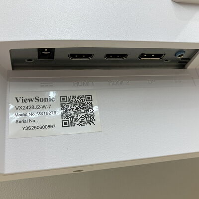 【熊本浜線店】中古  Viewsonic VX2428J2-W-7 (23.8"W 2H1DP IPS 240Hz) 5370000421 